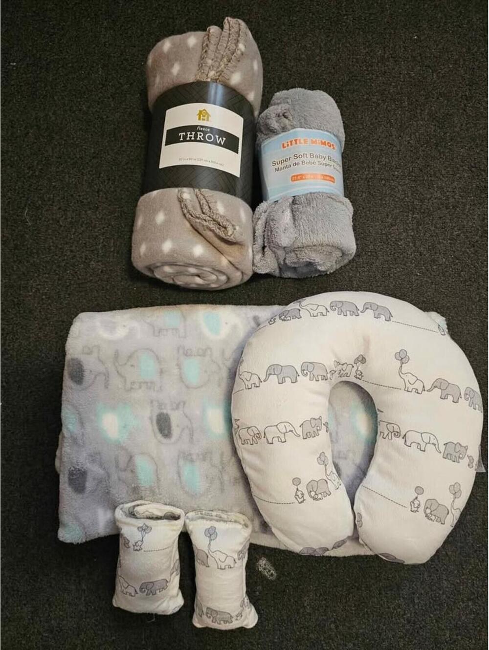 Baby throw blanks + pillow